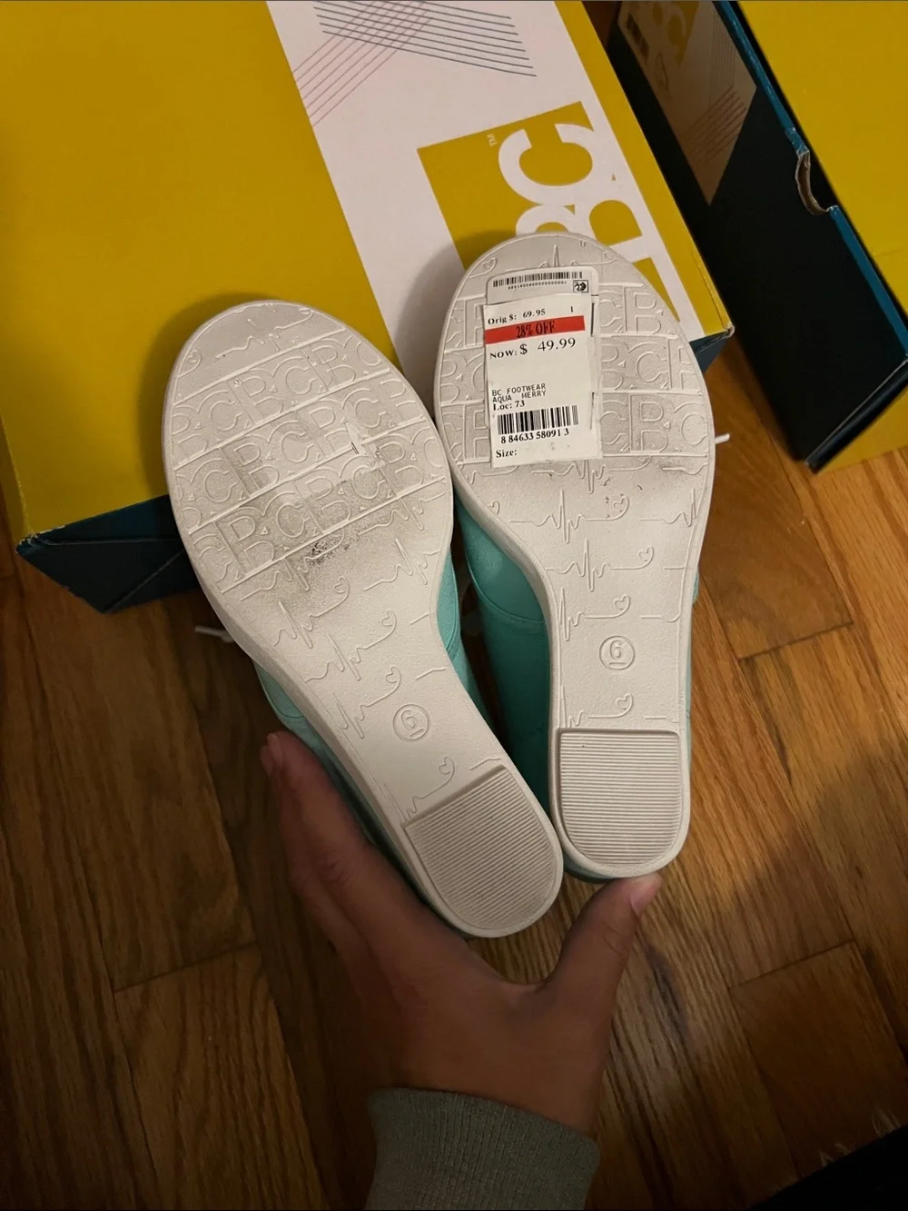 BC Footwear Mint Green Canvas Platform Sneakers